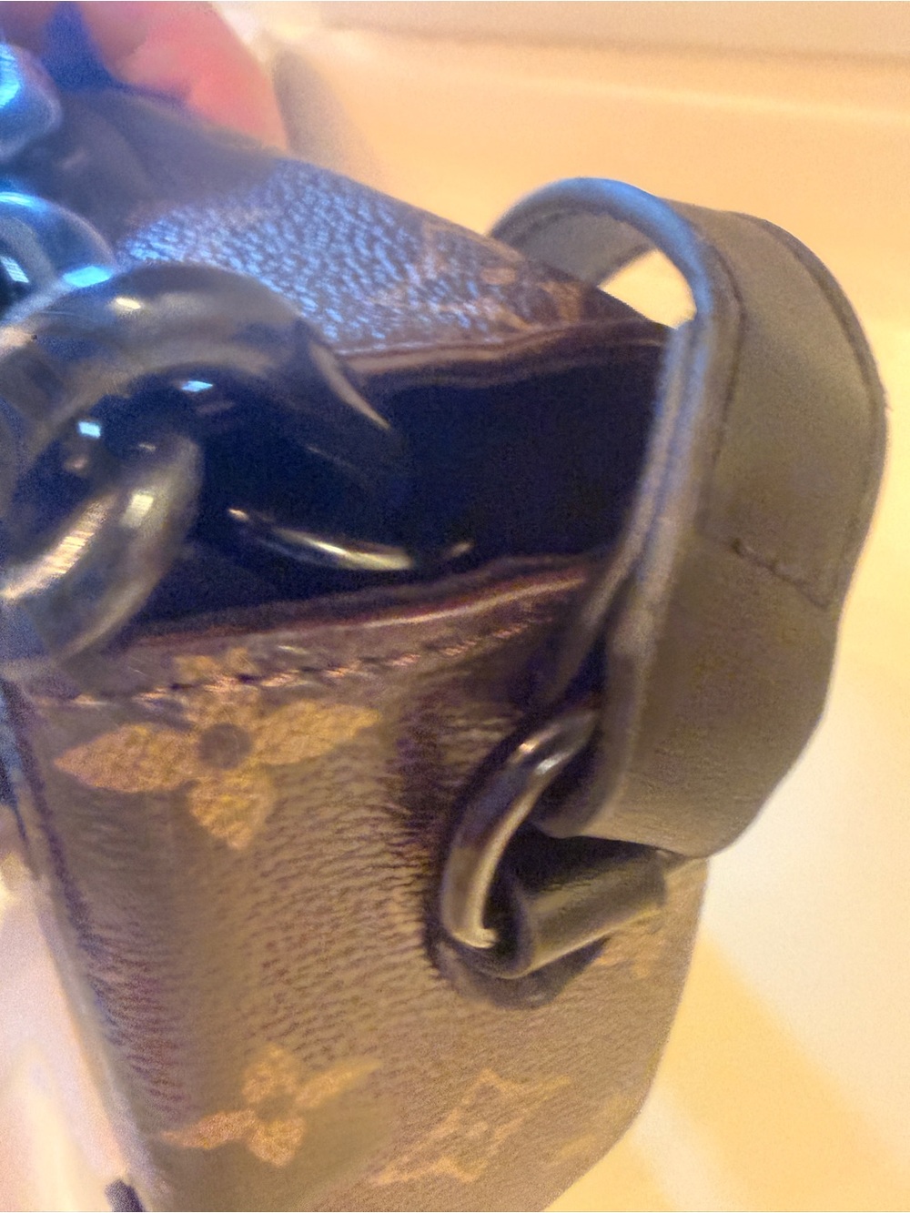 Brown Monogram Crossbody Bag - Picture 4 of 10